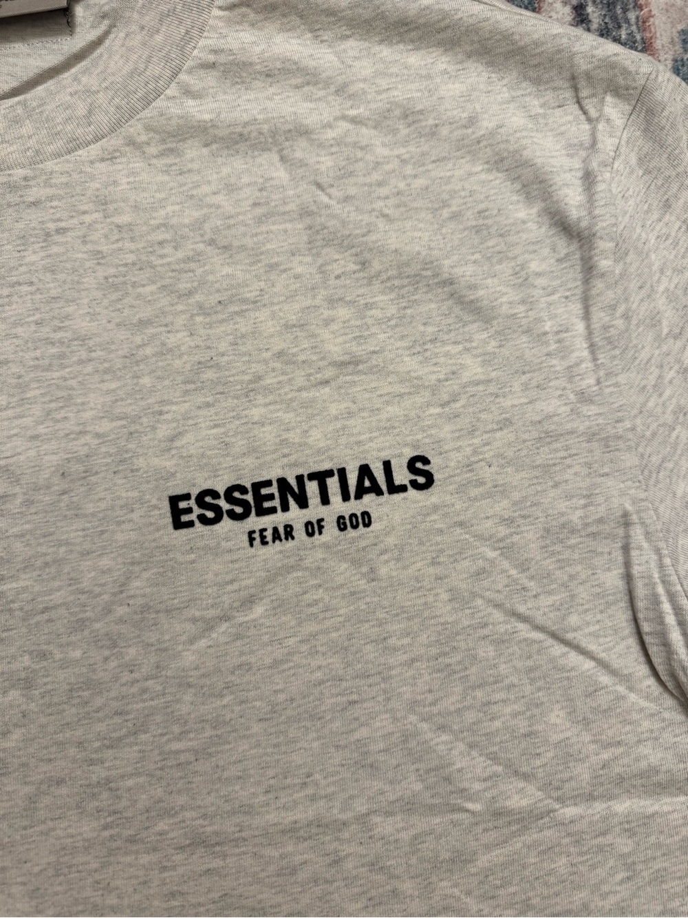 ESSENTIALS Fear of God Men's Tee in Light Heather Gray - Picture 6 of 8